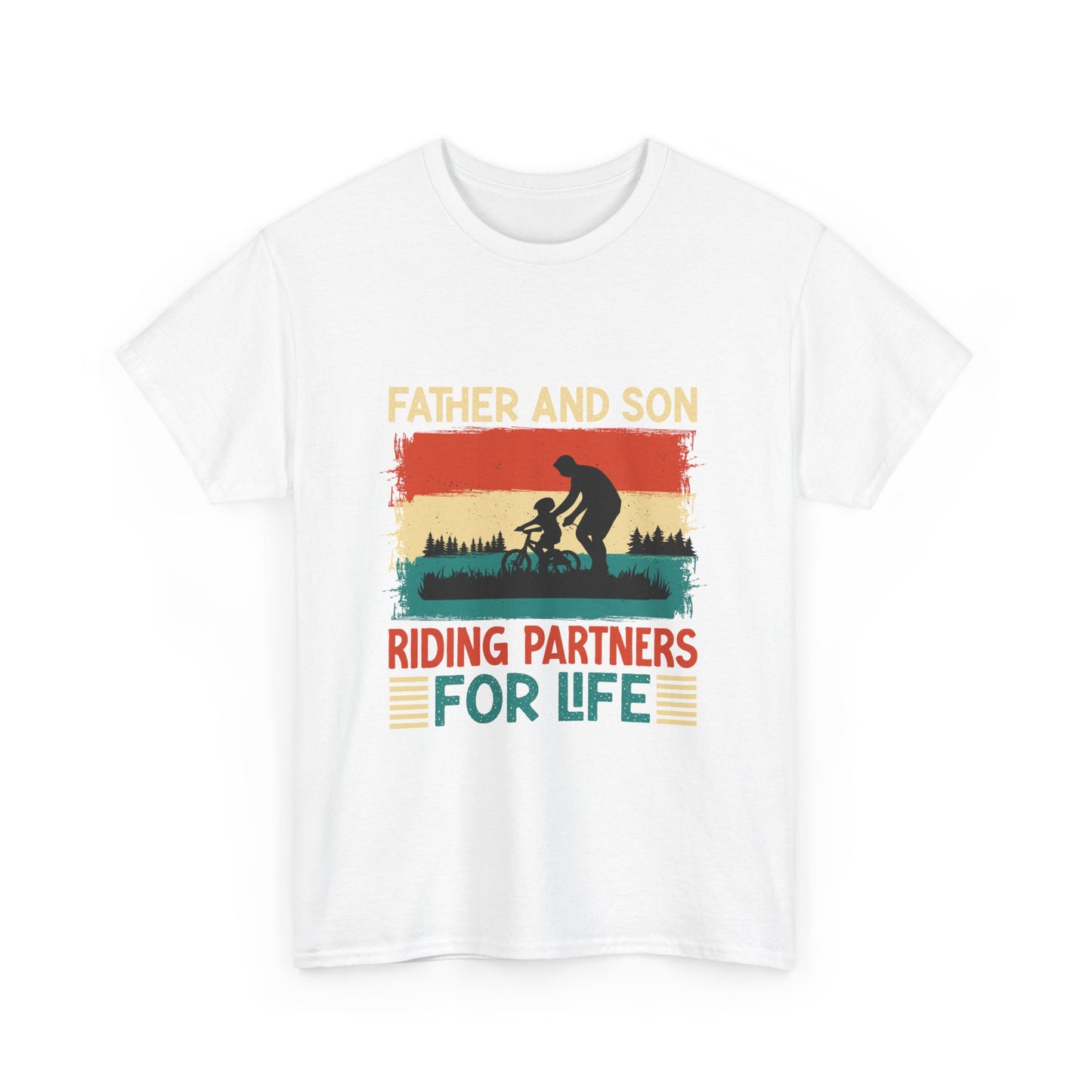 Father And Son Riding Partner Design  T-Shirt